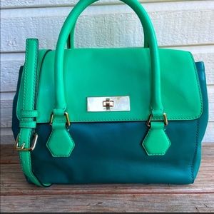 Kate Spade Color block Flap Satchel
